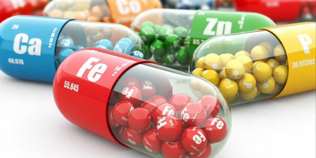 Die Einnahme von Vitaminen hilft, eine Verschlimmerung der Osteochondrose zu verhindern